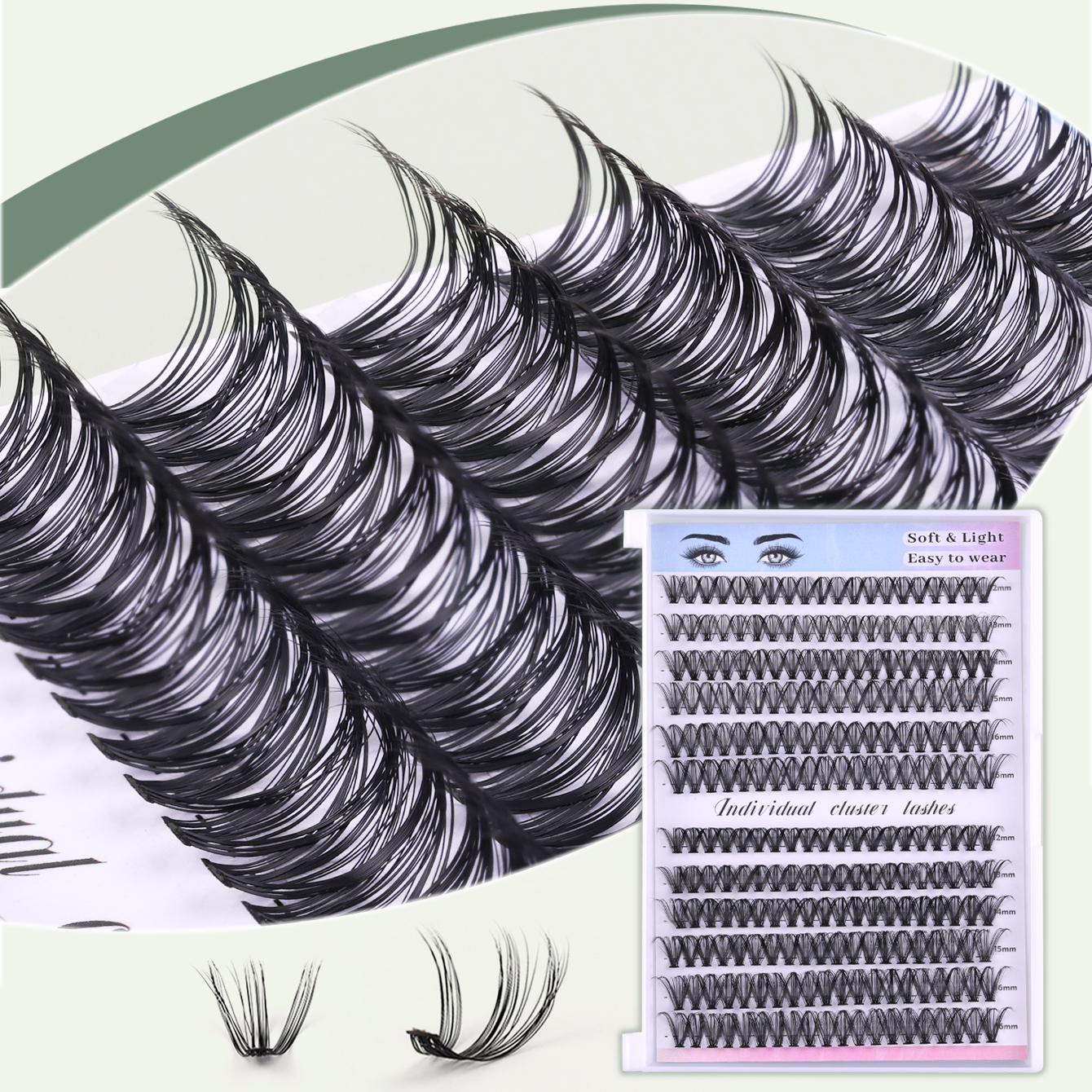 Reusable DIY Cluster Lashes – 20+ Wears Per Set 30D/40D
