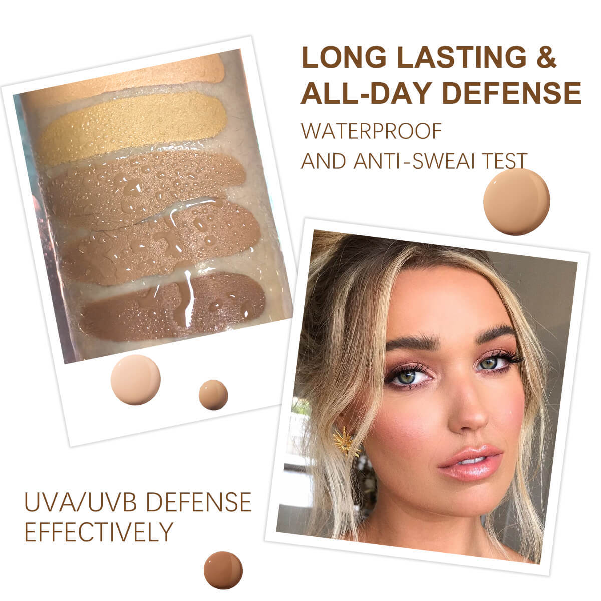 Long-Lasting Full Coverage Foundation – 30ml Cream Foundation (Hydrating, Transfer-Proof, Soft Tube) thumbnail