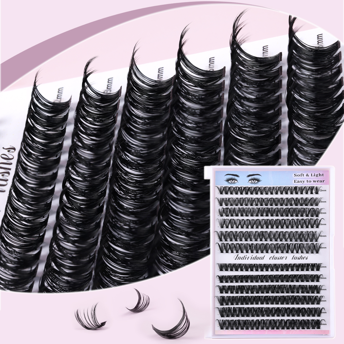Step-by-Step DIY Cluster Lashes Starter Kit 40D/50D thumbnail