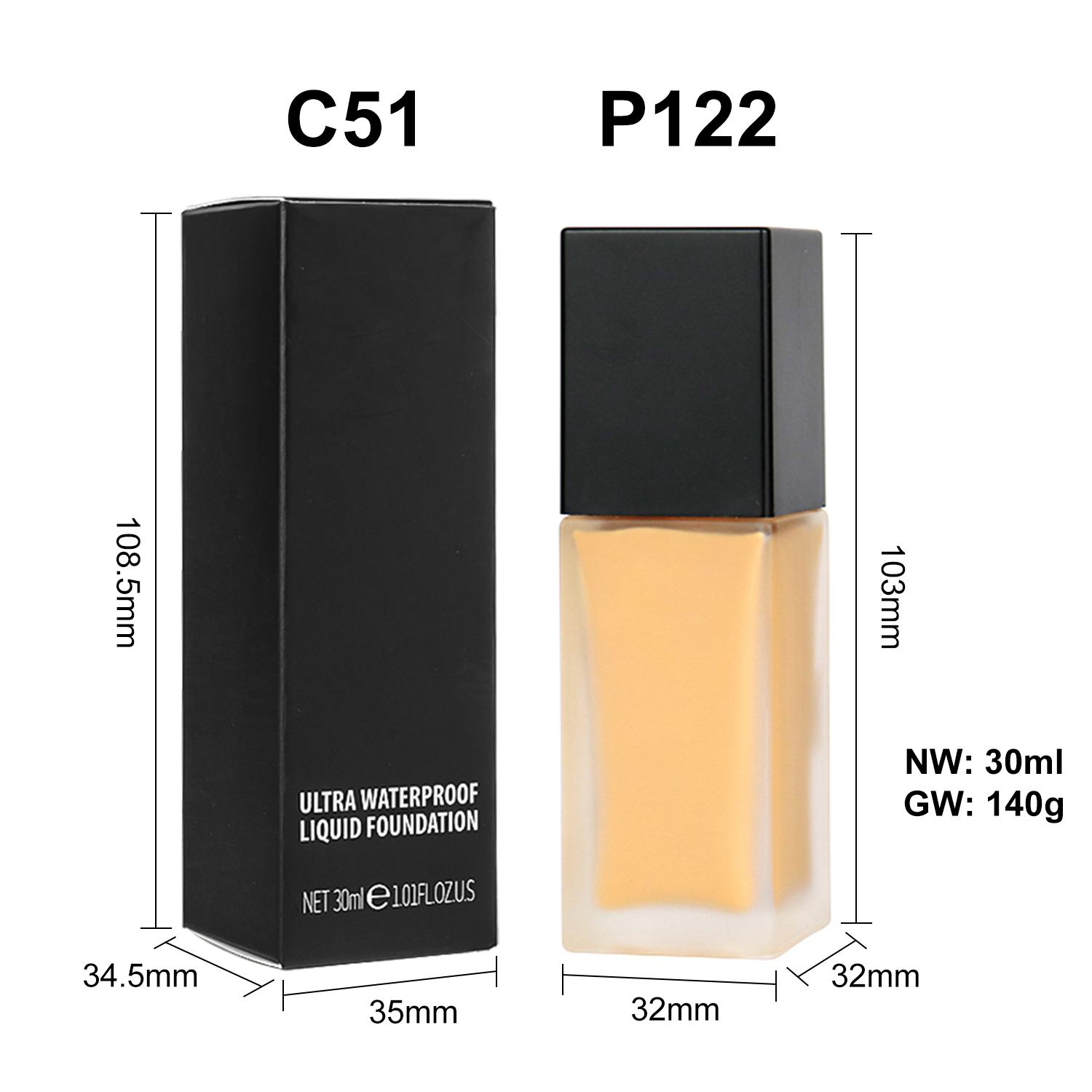 Ultra Waterproof Liquid Foundation Unstoppable Beauty – Stay Flawless, No Matter What thumbnail