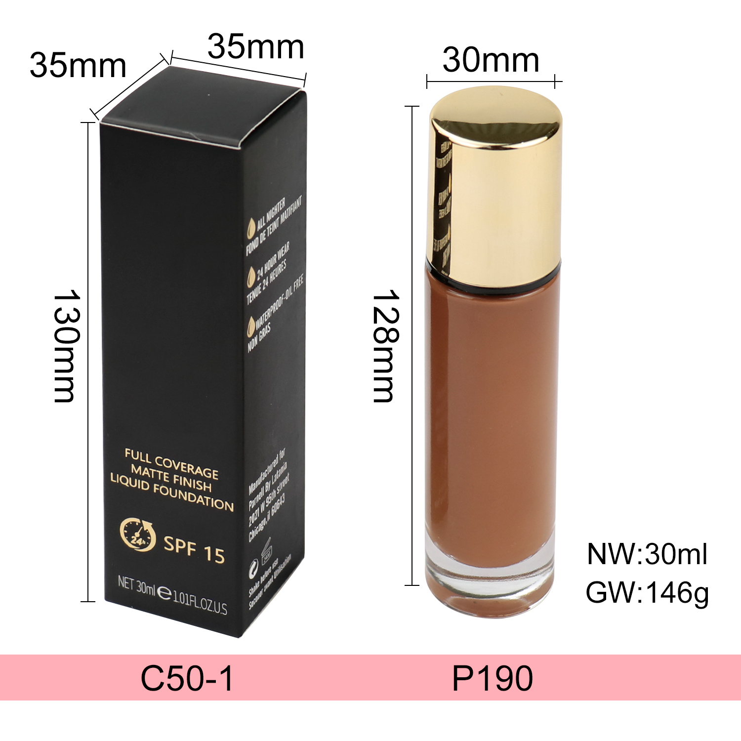 Full Coverage Matte Finish Liquid Foundation thumbnail