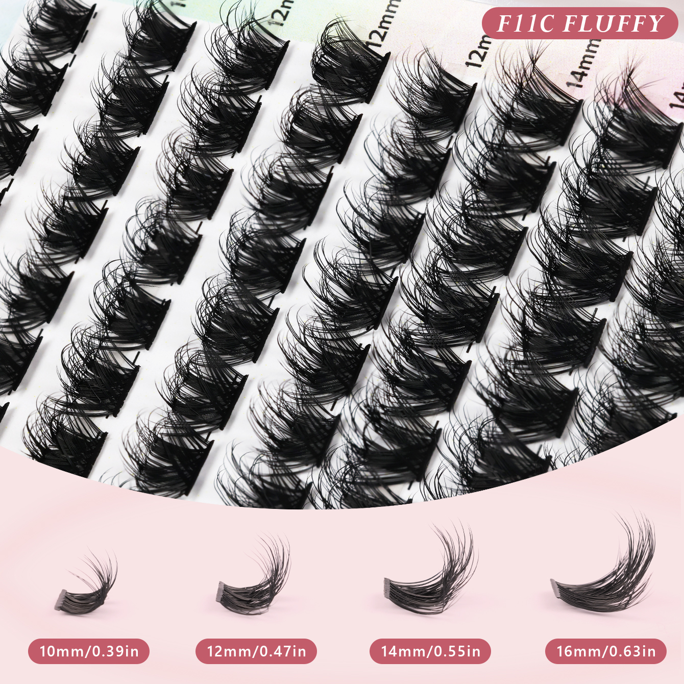 Dramatic D-Curl Segment Lashes - Insta-Glam Eye Transformation-F11 thumbnail