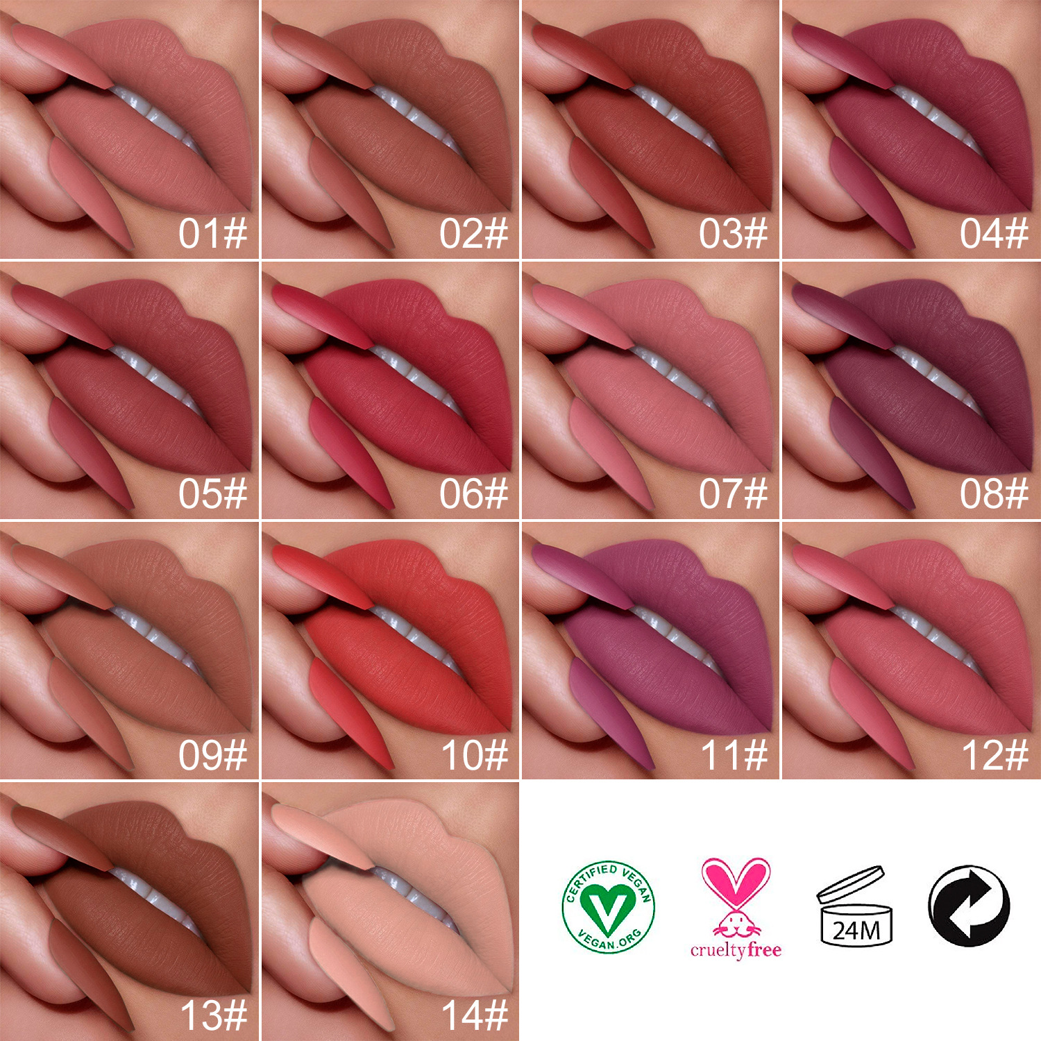 Velvet Matte Lipstick - High-Pigment, Long-Lasting Luxury thumbnail