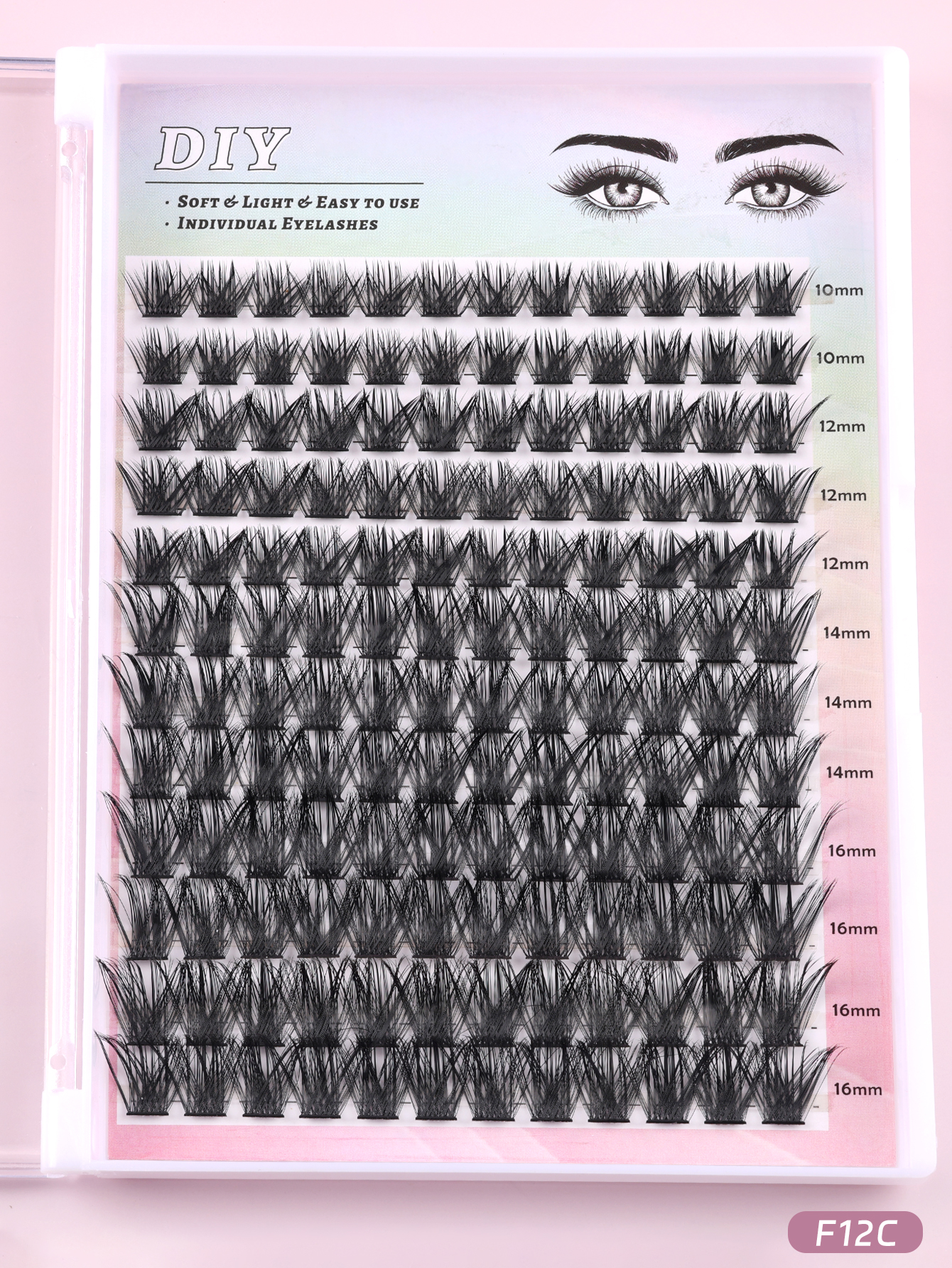 Professional Guide Choosing Between C Fluffy & D-Curl Cluster Lashes-F12