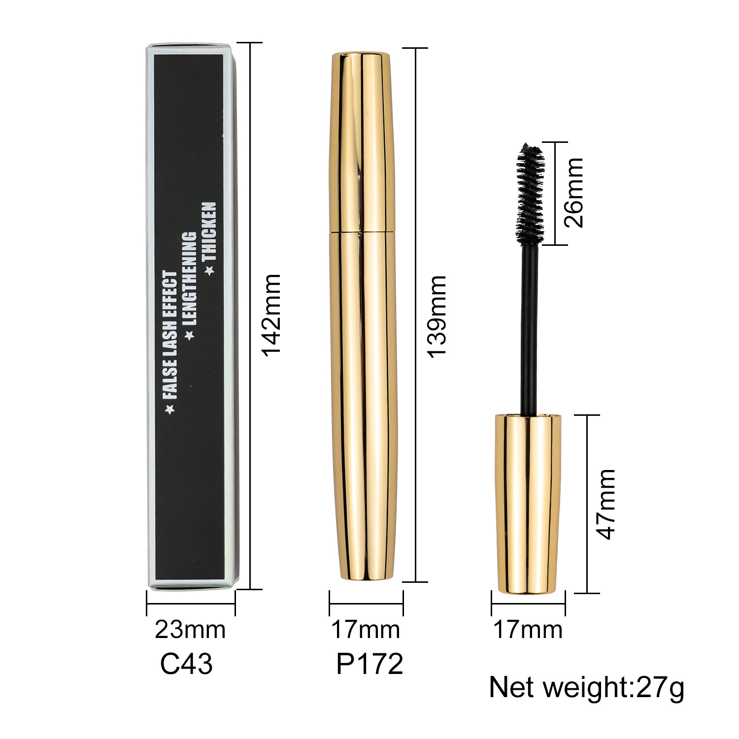 Lengthening & Volumizing Black Mascara - Custom Private Label Available thumbnail
