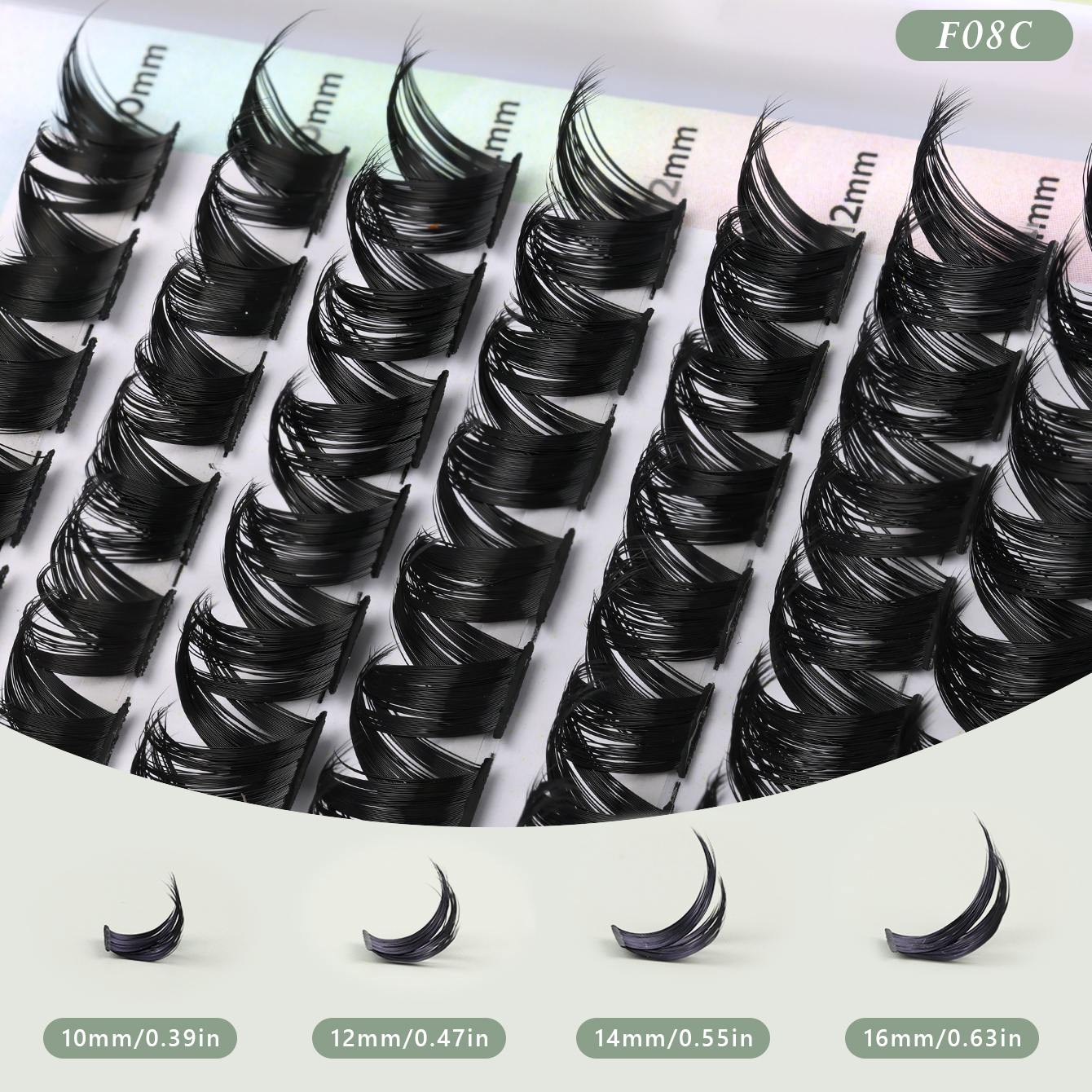 Cluster Lashes C-Curl vs D-Curl - Find Your Perfect Eye-Opening Style-F08