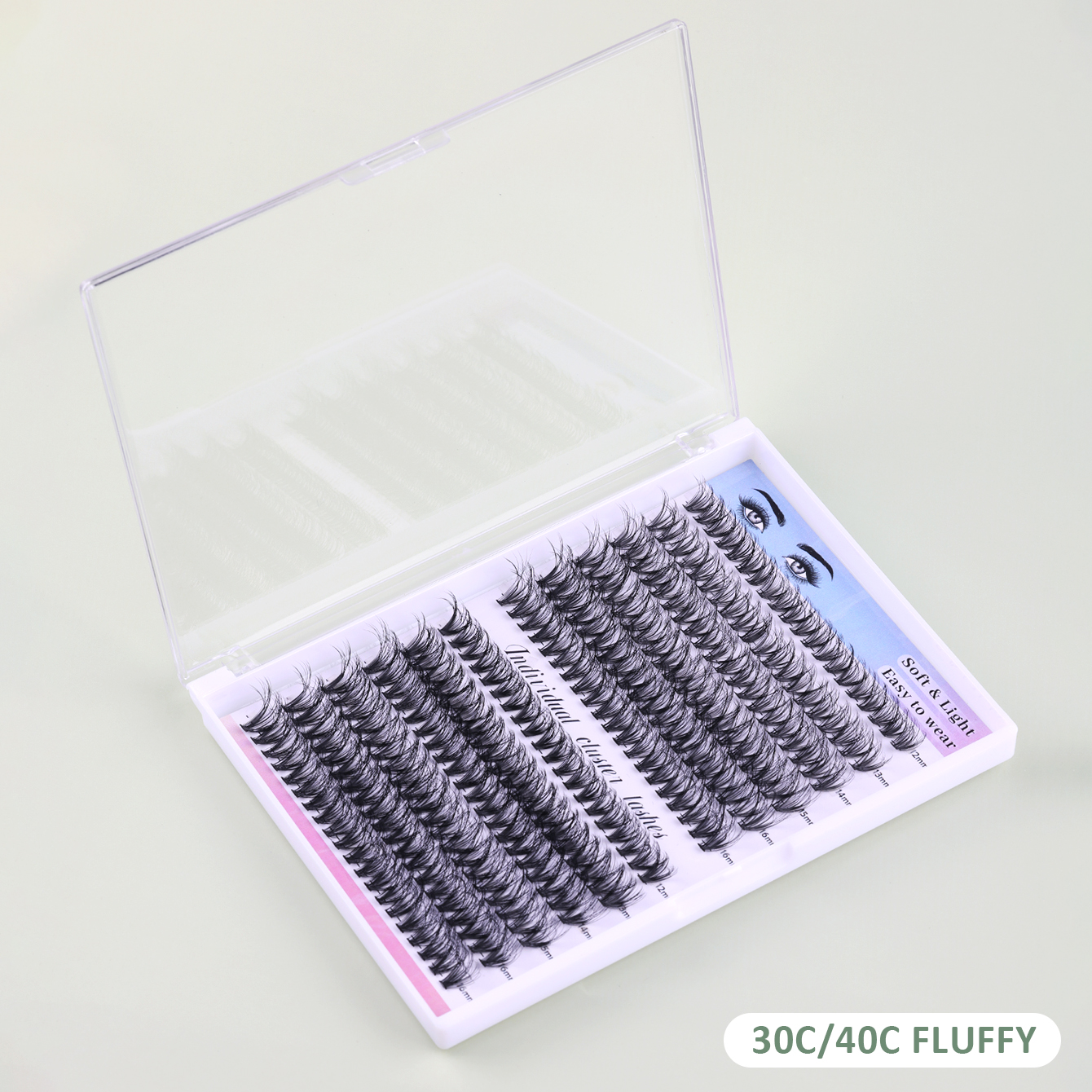 DIY Cluster Lashes Kit – Professional Extensions at Home 30C/40C Fluffy thumbnail