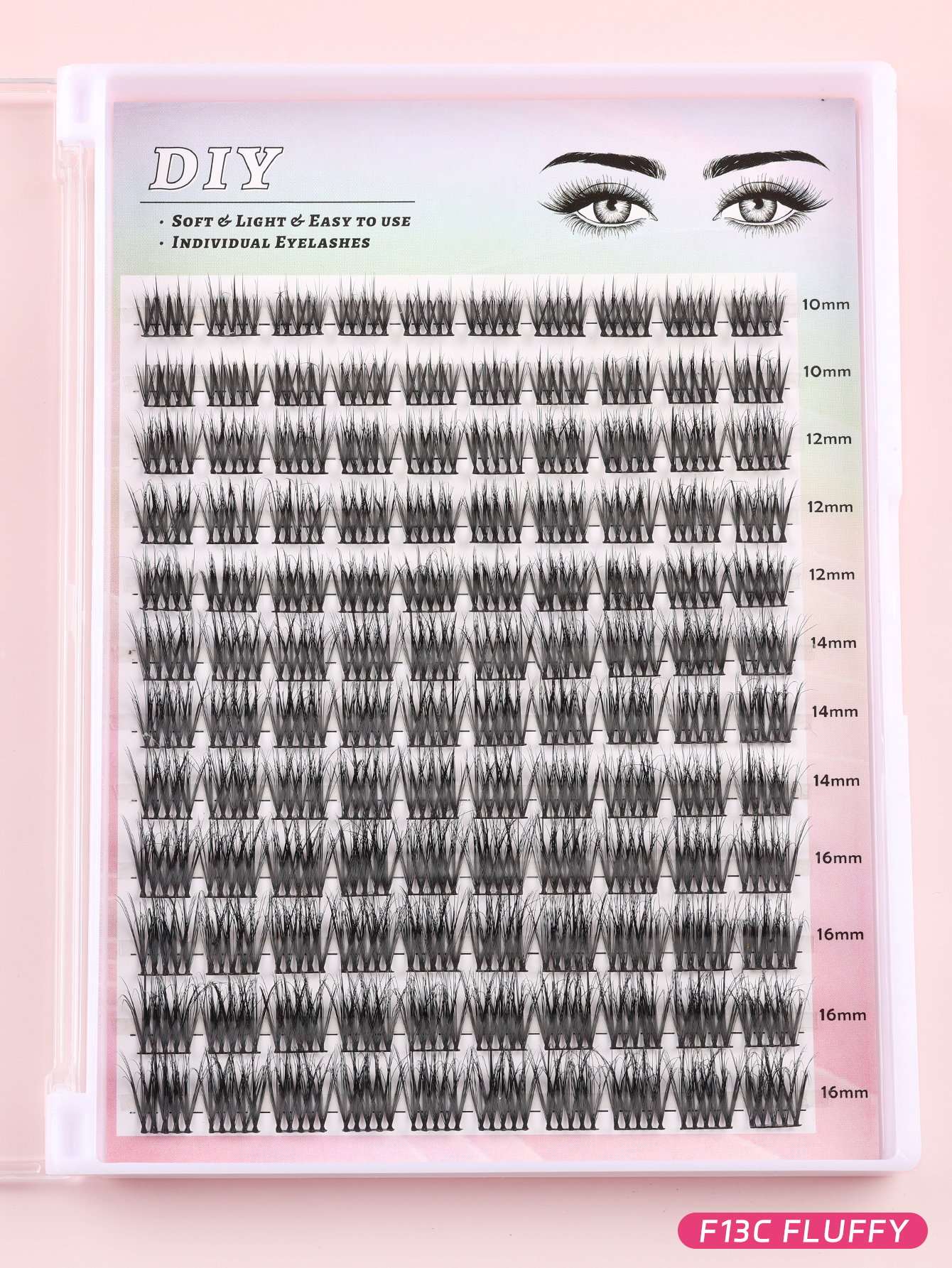 3-Second Lash Upgrade C/D-Curl Cluster Lashes for Every Eye Shape-F13