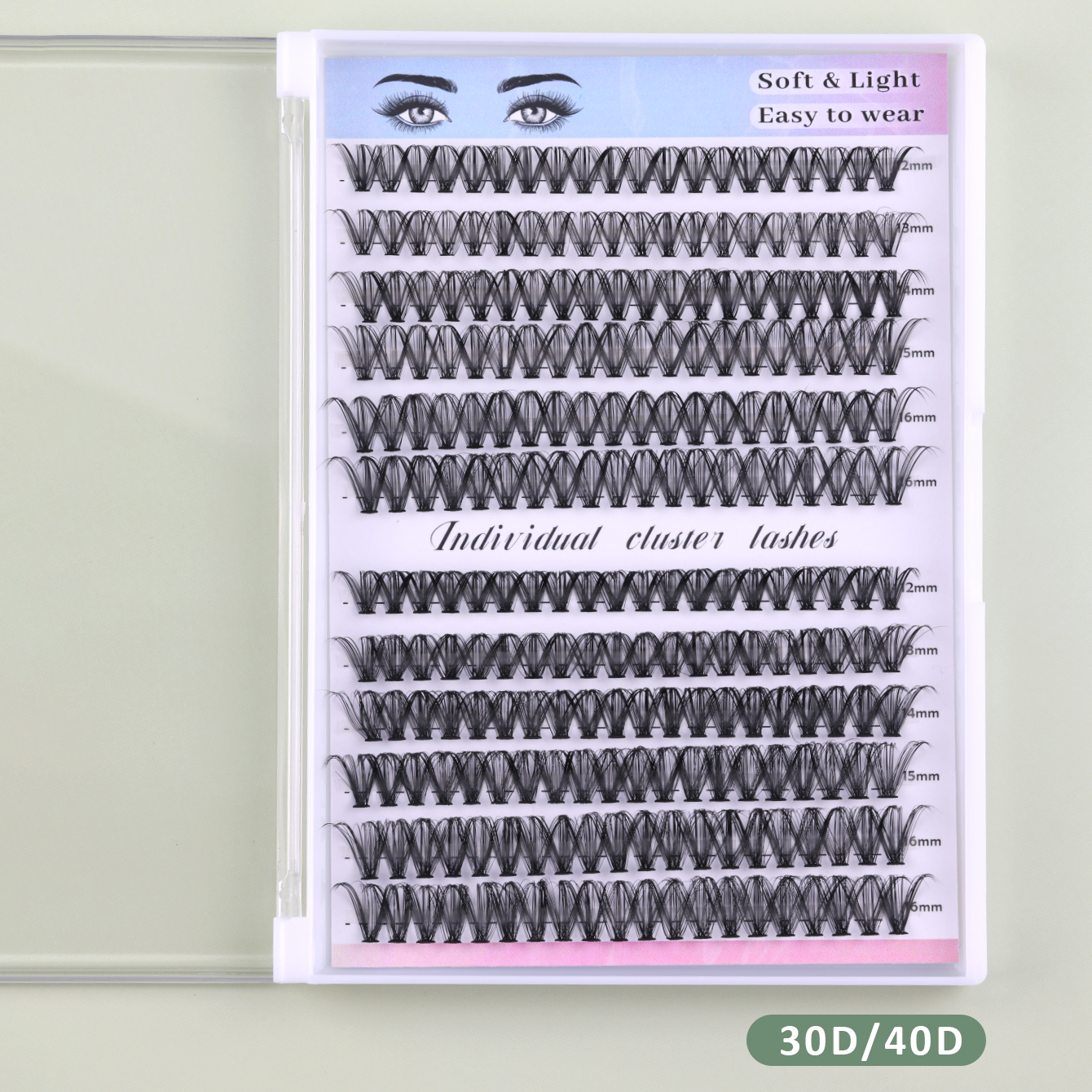 Reusable DIY Cluster Lashes – 20+ Wears Per Set 30D/40D thumbnail