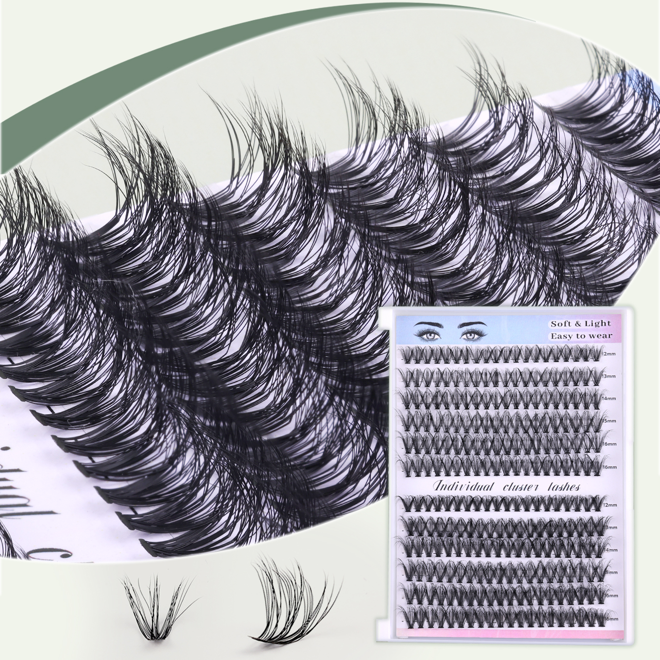 DIY Cluster Lashes Kit – Professional Extensions at Home 30C/40C Fluffy