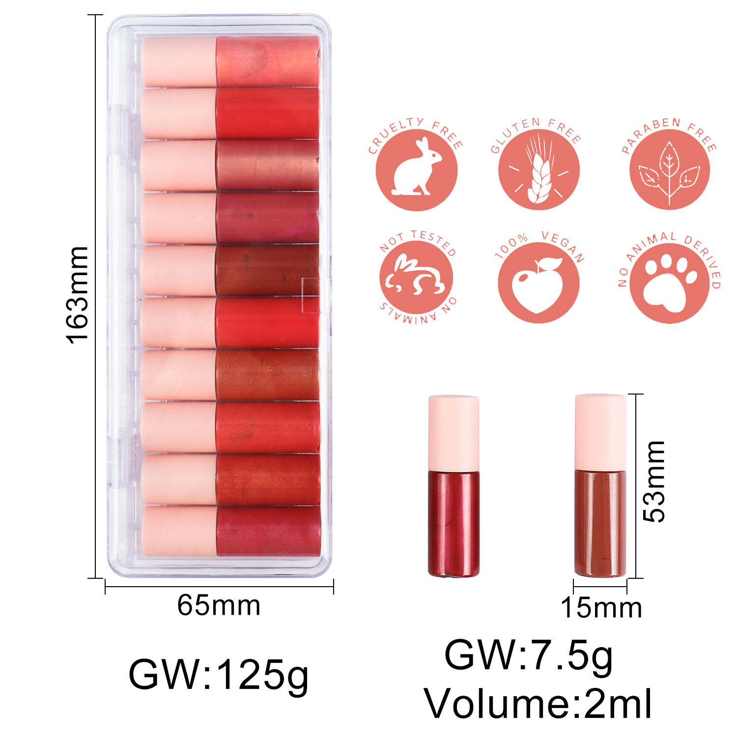 Clear Lip Gloss Universal Gloss Lip Gloss Set thumbnail