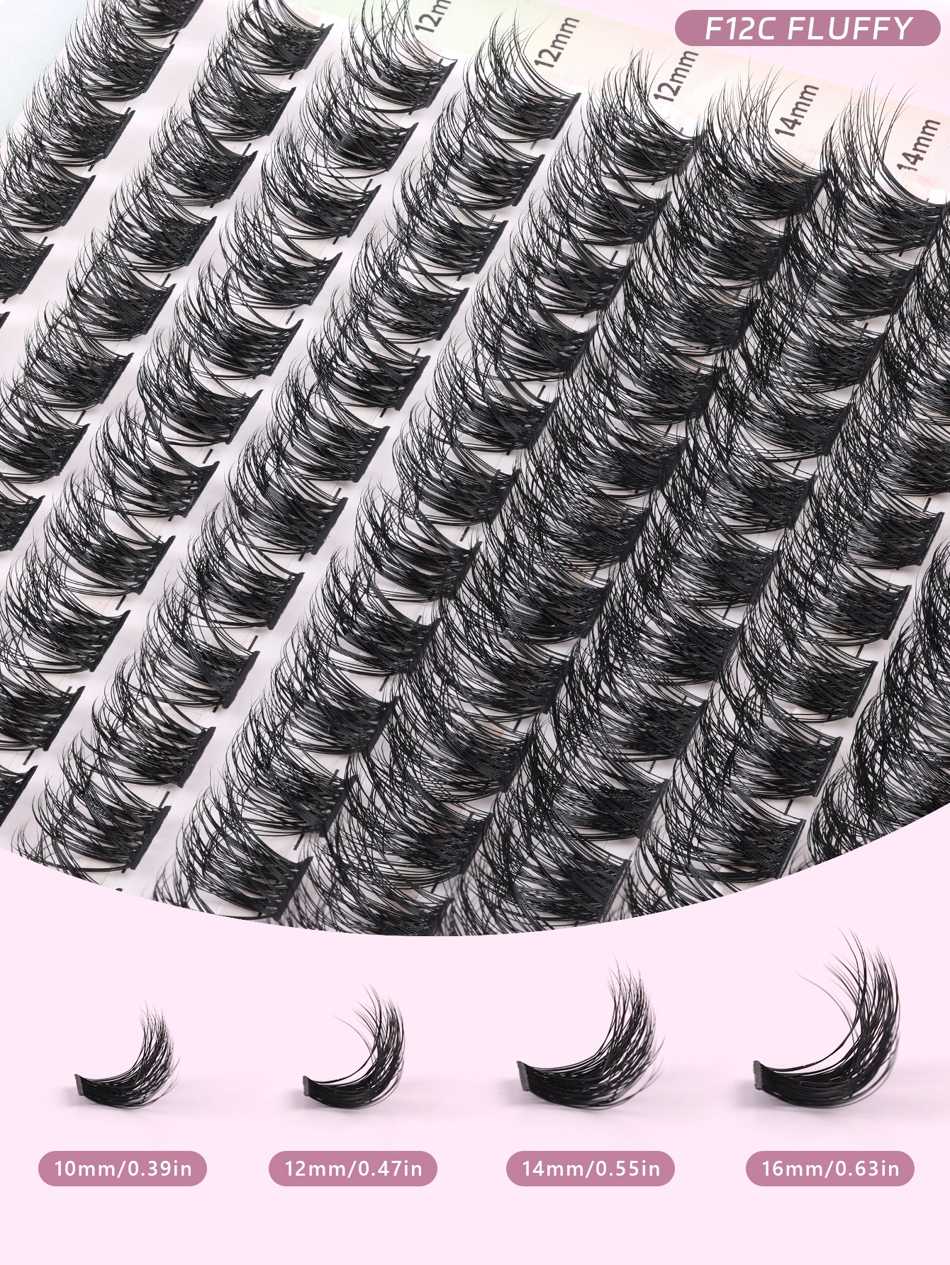 Professional Guide Choosing Between C Fluffy & D-Curl Cluster Lashes-F12 thumbnail