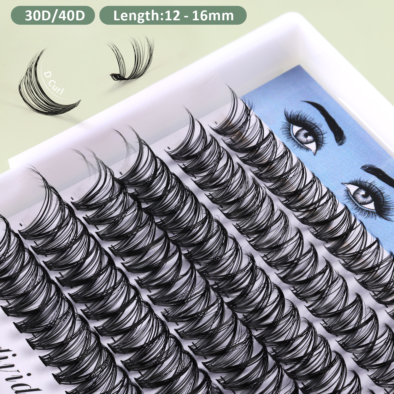 Reusable DIY Cluster Lashes – 20+ Wears Per Set 30D/40D thumbnail