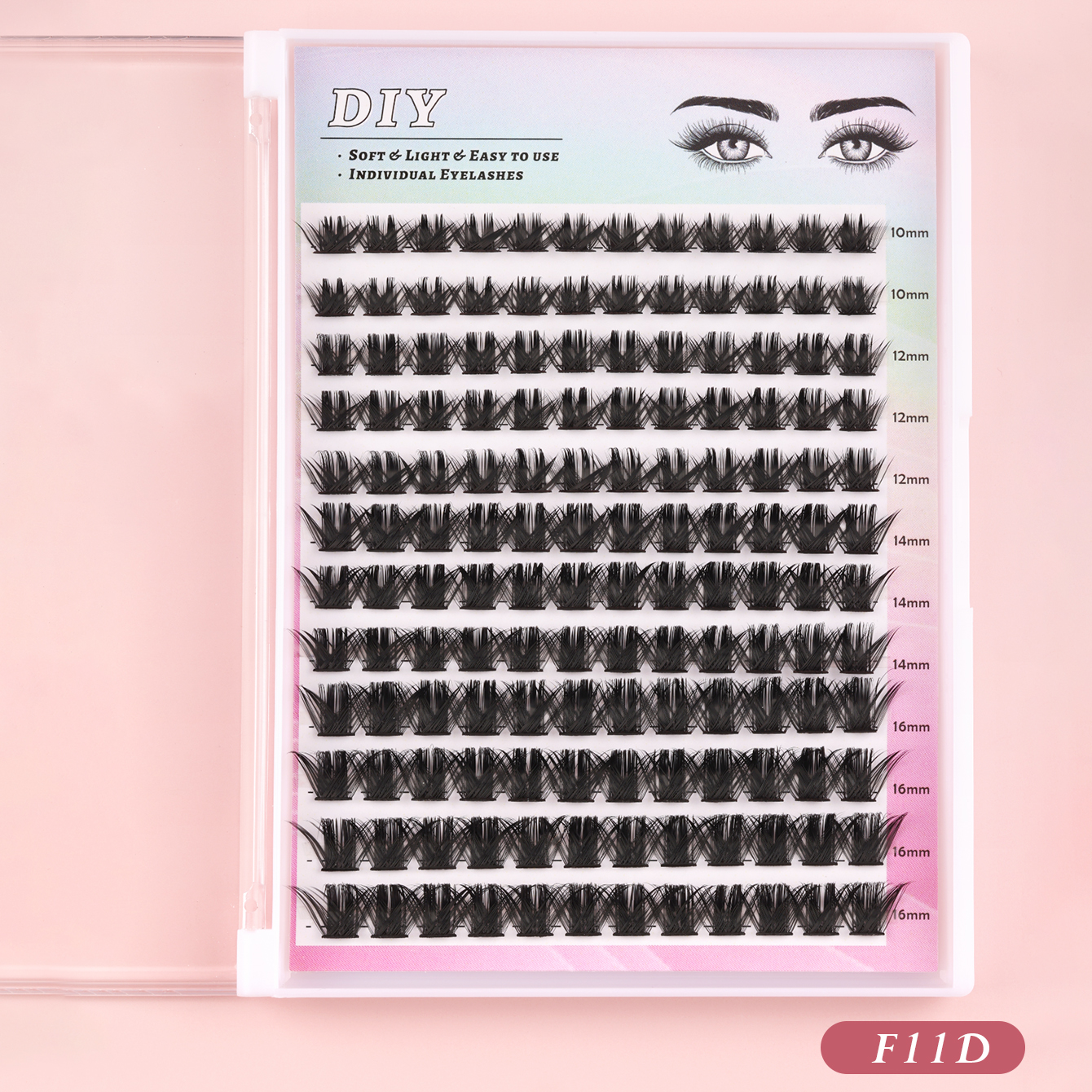 Dramatic D-Curl Segment Lashes - Insta-Glam Eye Transformation-F11 thumbnail