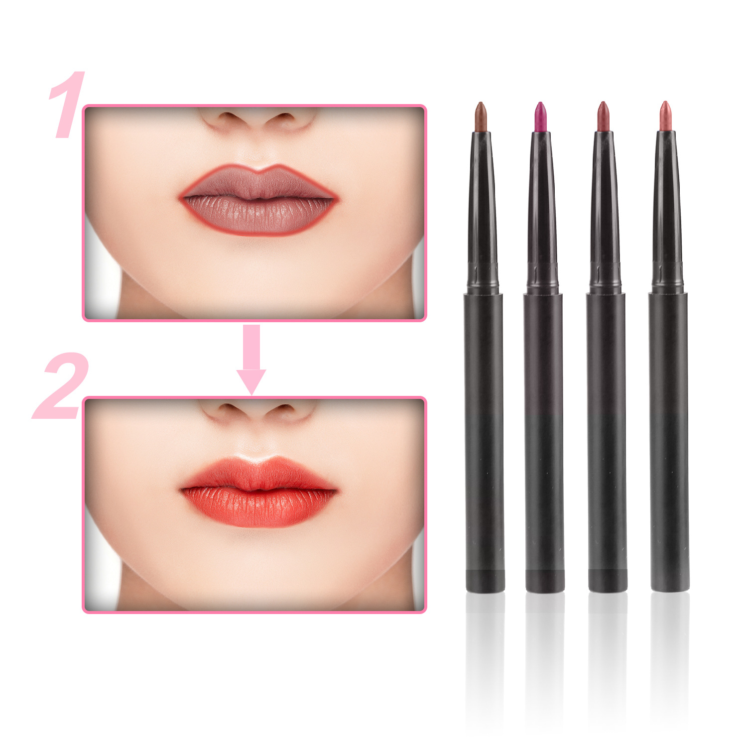 Matte Lip Liner (9 Colors) - Waterproof, Smudge-Proof & Customizable (50+ Units) thumbnail