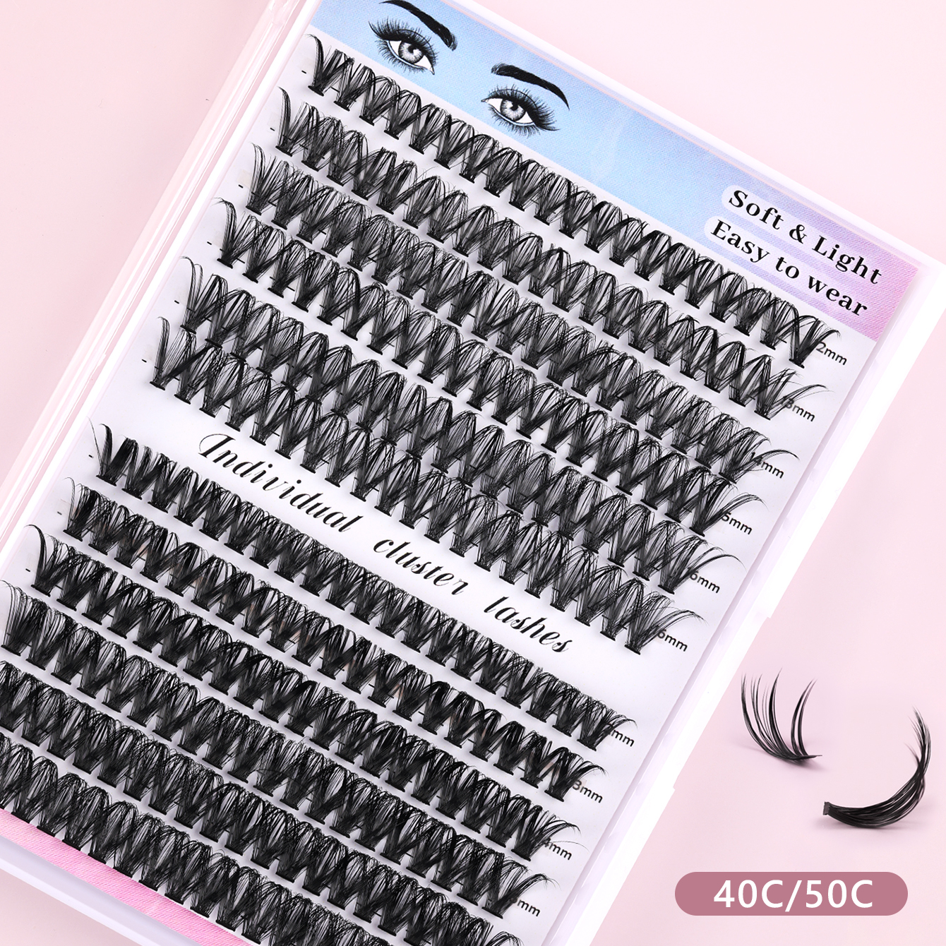 Hypoallergenic DIY Clusters – Perfect for Sensitive Eyes 40C/50C