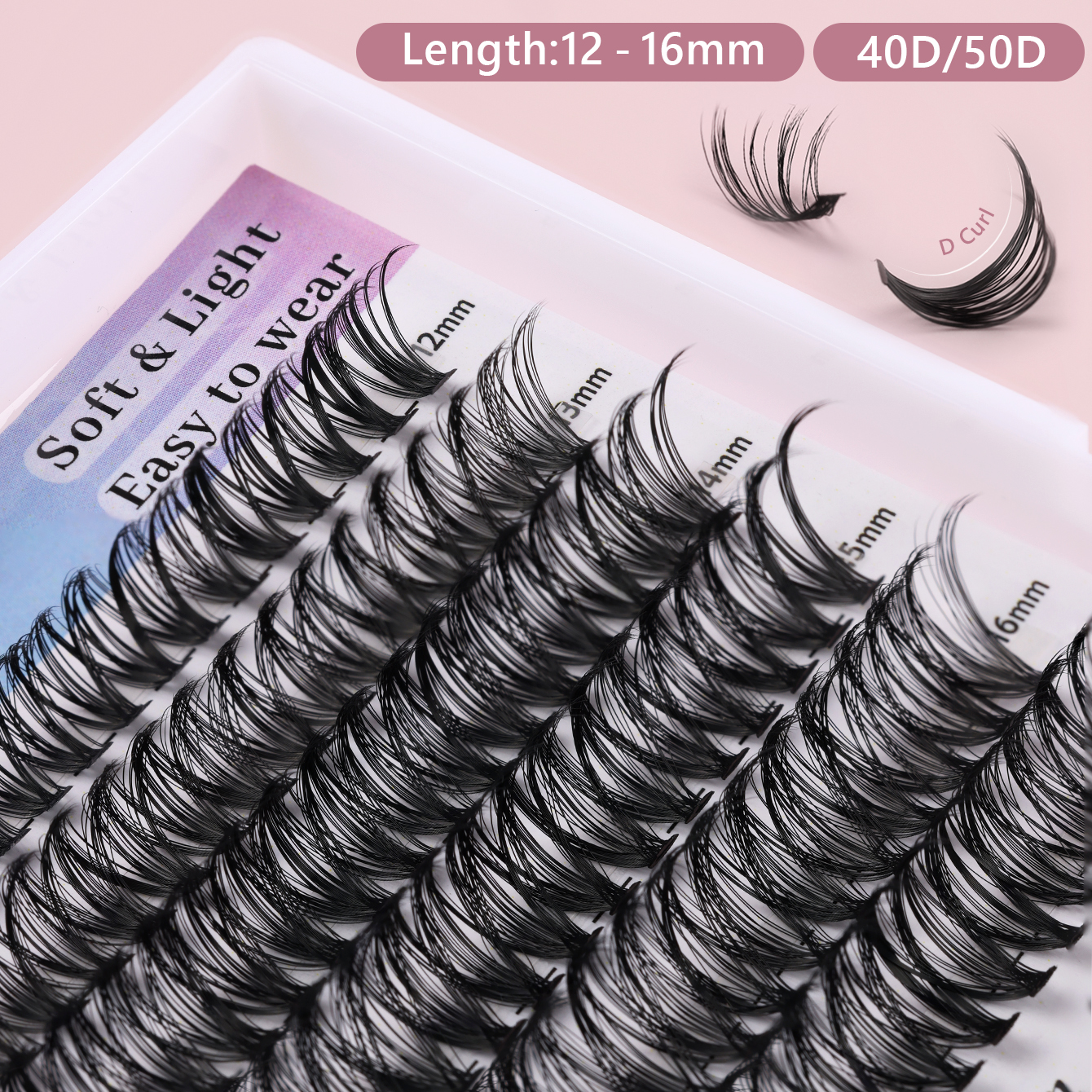 Step-by-Step DIY Cluster Lashes Starter Kit 40D/50D thumbnail