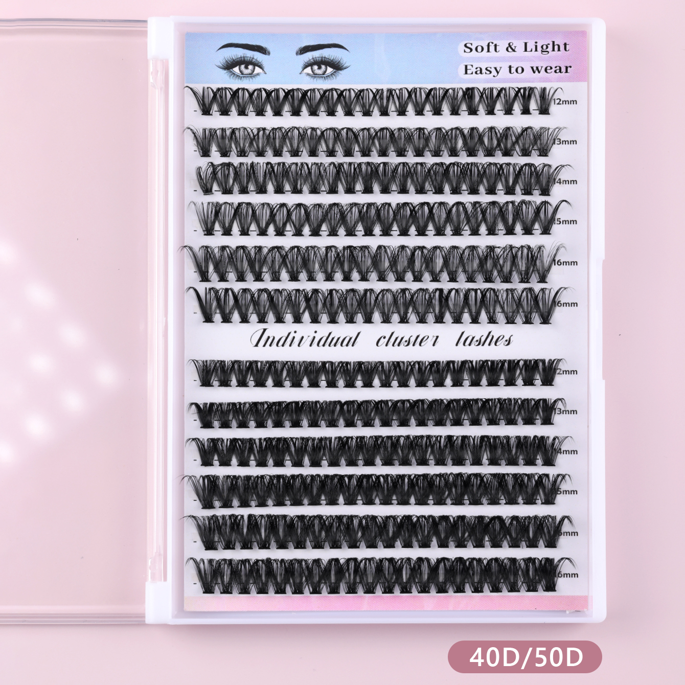Step-by-Step DIY Cluster Lashes Starter Kit 40D/50D thumbnail