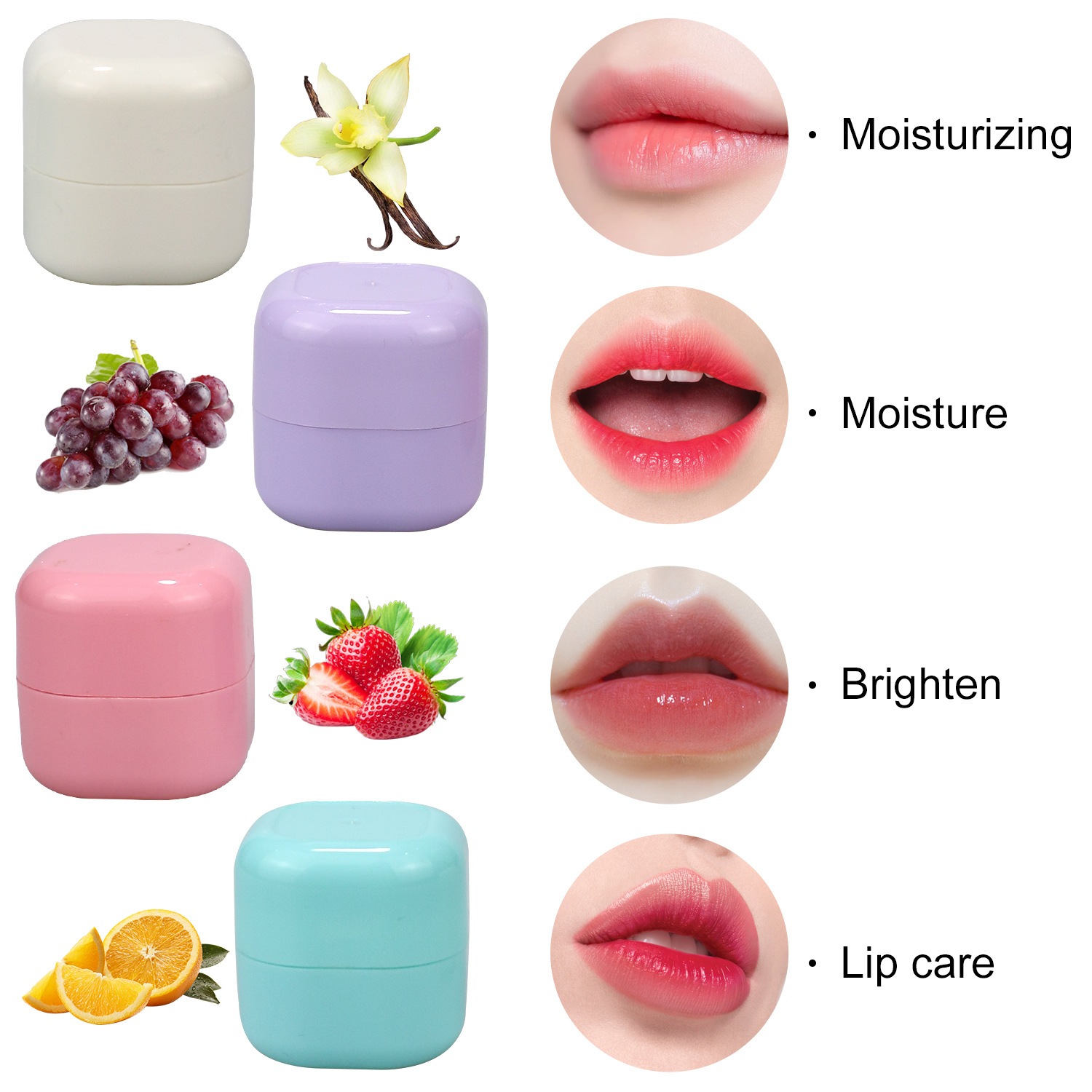Customizable Lip Balm 4 Scents Small Batch Orders Welcome